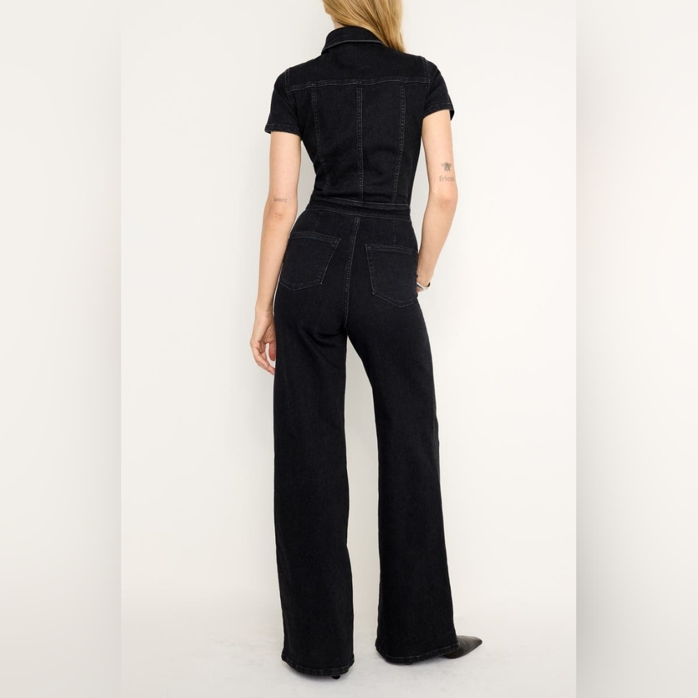 Good American Black Short Sleeve Jumpsuit - Picture 5 of 5